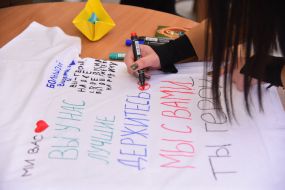 Participants of the action in support of captive seamen