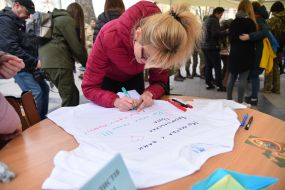 Participants of the action in support of captive seamen