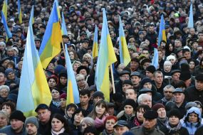 Supporters of Petro Poroshenko