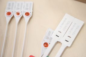 Plastic seals for ballot boxes