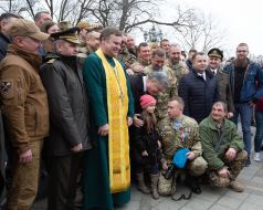 Vasyl Hrytsak, Viktor Muzhenko, Petro Poroshenko and Stepan Poltorak