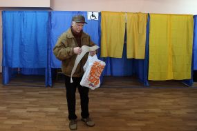 The polling station in Kiev