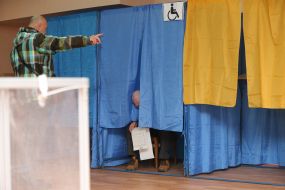 The polling station in Kiev