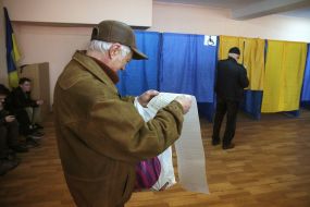The polling station in Kiev