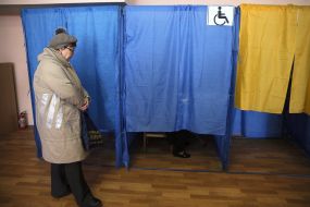 The polling station in Kiev