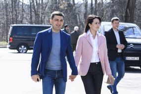 Vladimir Groysman with his wife Elena