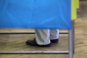 Polling station in Kiev