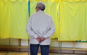 Polling station in Kiev