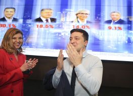 Володимир Зеленський з дружиною Оленою