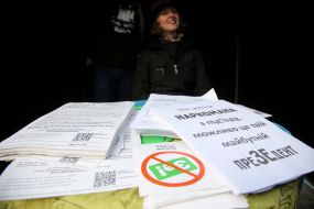 Postcards with information about Volodymyr Zelensky