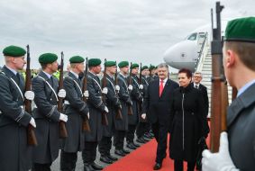 Petro Poroshenko arrived on a working visit to Berlin