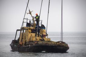 In Odessa, the ship "Parallel" was removed from the beach