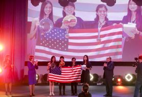 Лилия Гриневич поздравляєт команду США