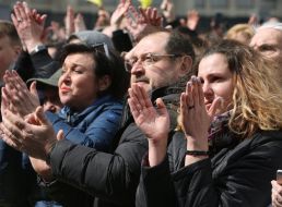 Supporters of Petro Poroshenko