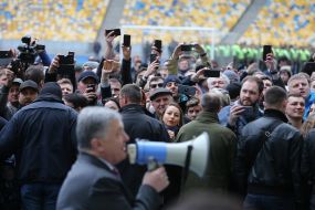 Петро Порошенко на НСК "Олімпійський"