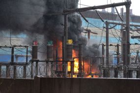 Burn oil transformer