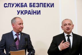 Vasyl Hrytsak and Anatoly Matios