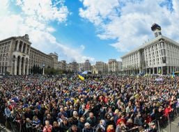 Сторонники Петра Порошенко