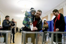 Polling station in Kiev