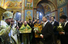 Peter Porshenko, Marina Poroshenko and Mikhail Poroshenko