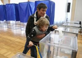 Избирательный участок в Киеве