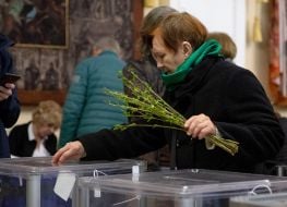 Избирательный участок в Киеве