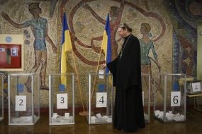 Избирательный участок в Киеве