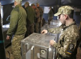 Voting in the Luhansk region
