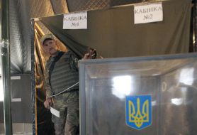 Voting in the Luhansk region