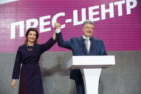 Petro Poroshenko with his wife Marina