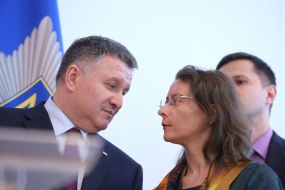 Arsen Avakov and Isabel Dumont