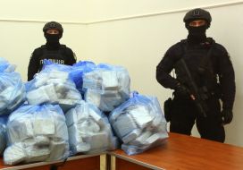 Packages of more than 300 kilograms of heroin