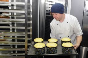 The cook keeps the dough with the passover