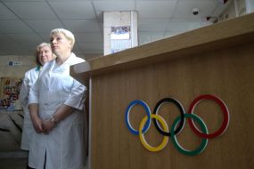Employees of the Concha Zaspa Olympic Center
