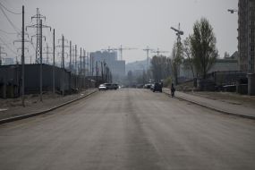 Road along the street of the Klyuzhny family