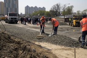 Road works on the street of the Klyuzhny family