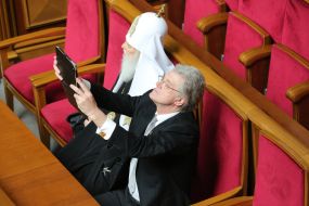 Patriarch Filaret and Viktor Yushchenko