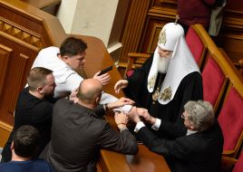 Patriarch Filaret and Viktor Yushchenko