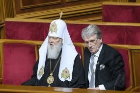 Patriarch Filaret and Viktor Yushchenko