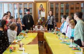 Marina Poroshenko and Metropolitan Epiphanius