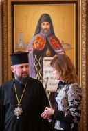 Marina Poroshenko and Metropolitan Epiphanius