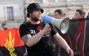 March of football fans in Kharkov