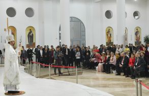 Svyatoslav Shevchuk, Petro Poroshenko and Marina Poroshenko