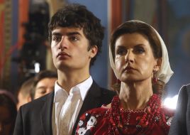 Marina Poroshenko with her son Michael