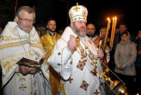 Victor Marinchak and Bishop Mitrofan