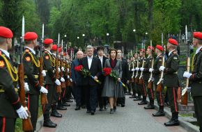Petro Poroshenko, Maryna Poroshenko and Mikhailo Poroshenko