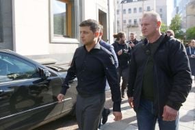 Владимир Зеленский с охраной