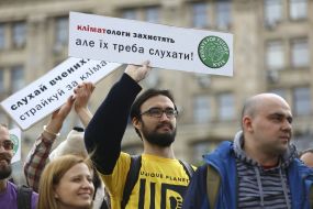 Participants of the march "Ukraine without science"
