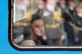 Participant of the chapel outside the wagon train