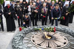 Митрополит Епифаний, Владимир Гройсман, Степан Полторак и митрополит Онуфрий